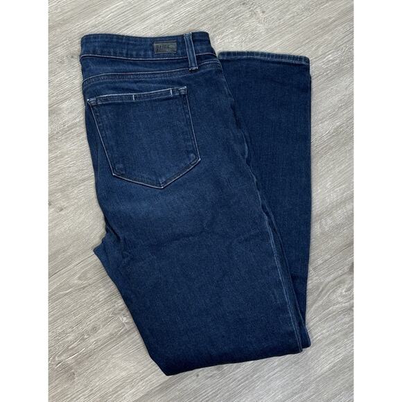 PAIGE Skyline Skinny Jeans Dark Wash Women's Size 32 - Picture 3 of 6